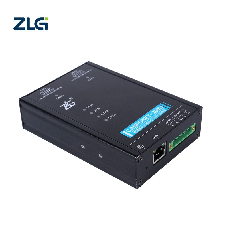 ZLG致远电子 高性能工业级以太网转CAN/CANFD数据转换设备CANFDNET系列 CANFDNET-200U