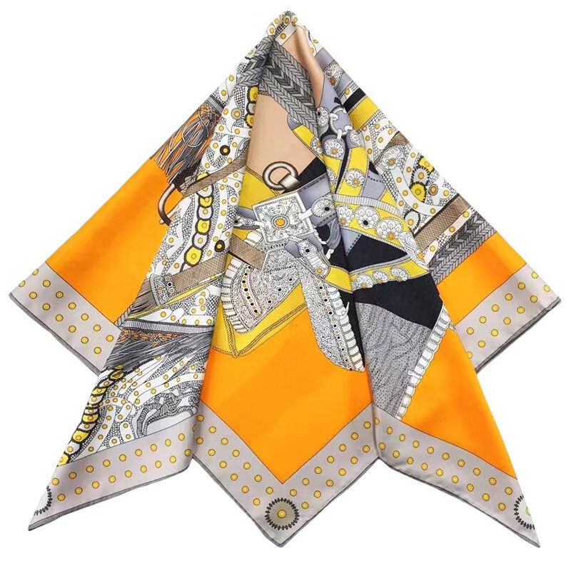 丝语棠 长相思( 90丝缎方巾*1、黑金丝檀木梳*1)礼盒装(配礼袋)高清大图