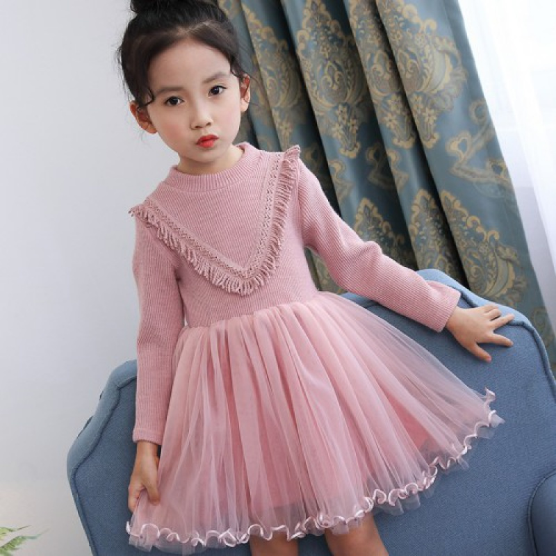 加绒加厚女童秋冬加绒加厚儿童蓬蓬裙冬季新款礼服长袖公主裙臻依缘