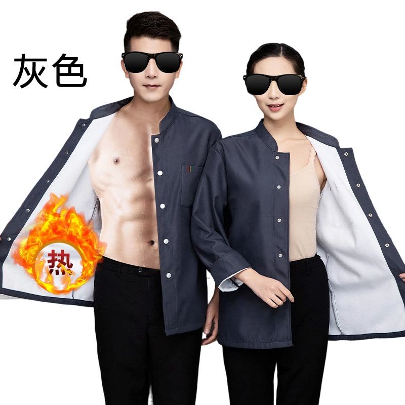 IRONROAD 加绒加厚秋冬装厨师服 GT6 套图片