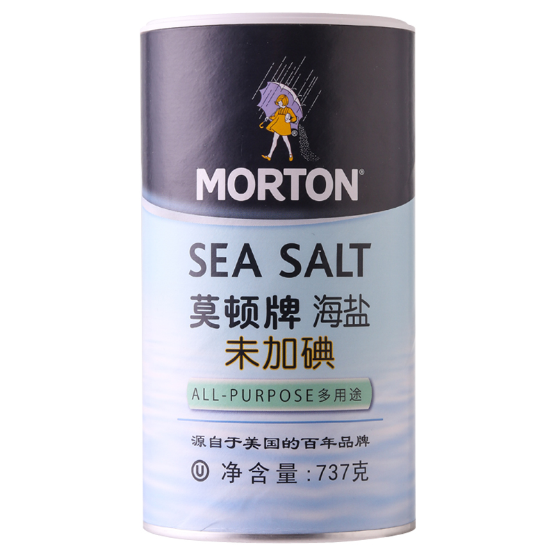 莫顿牌无碘海盐737g
