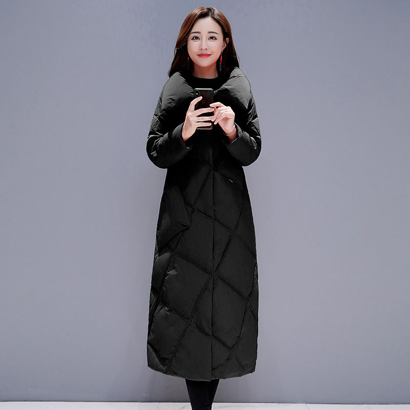 宽松显瘦棉衣女2018冬季新款中长款加厚羽绒棉服外套韩版过膝棉袄