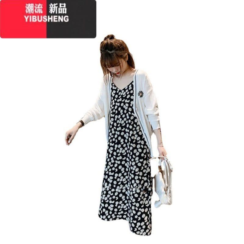 YIBUSHENG小雏菊碎花连衣裙仙女显瘦裙子仙森系法式吊带少女裙2024年新款图片