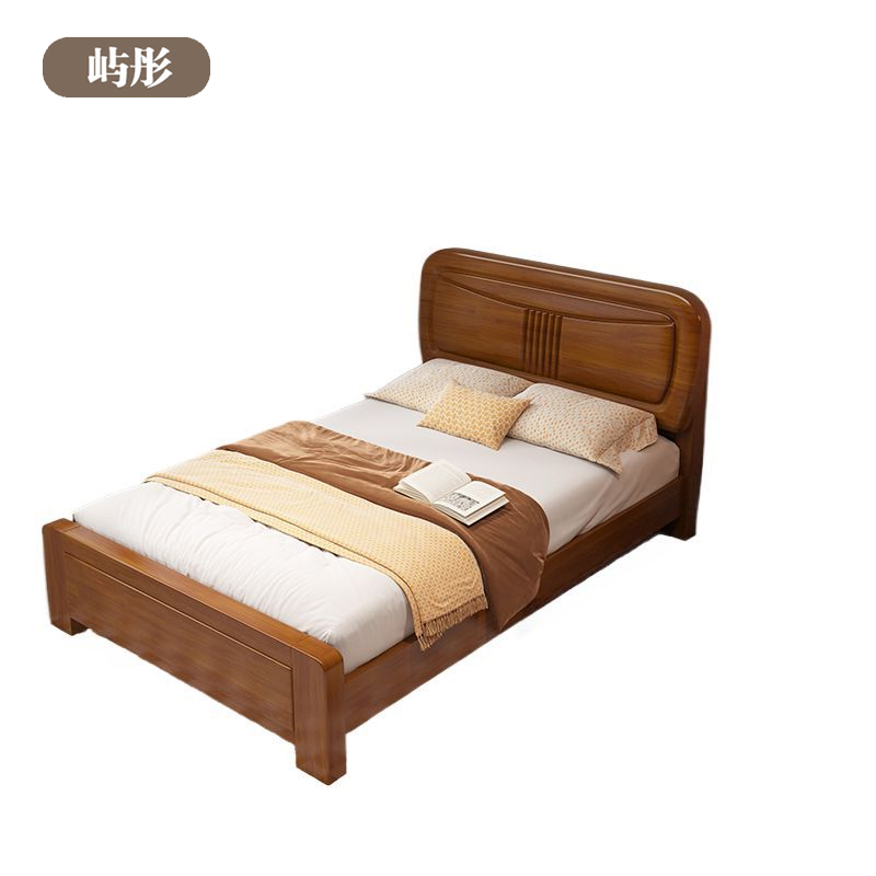 屿彤中式实木床YTC-020/张高清大图