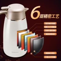 ONE2GO304不锈钢保温壶 家用热水瓶保温瓶保温水壶暖壶大容量1500ml