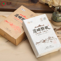 中粮中茶牌湖南安化黑茶百年木仓崖畔野放K13-9茯砖茶木盒装 2280g