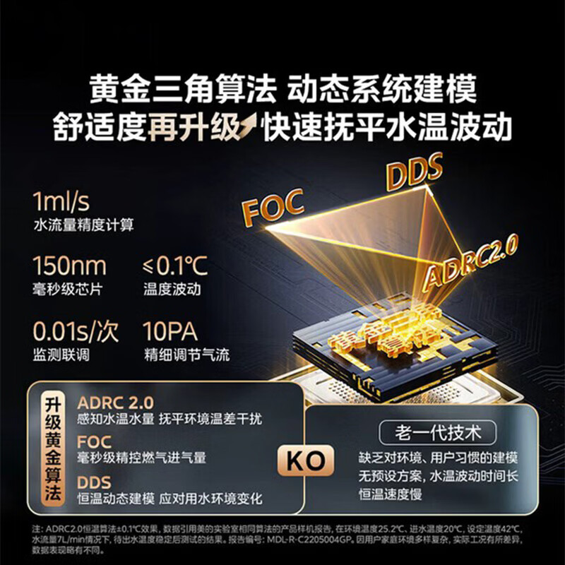 美的燃气热水器JSQ27-HWF Pro 14升/分钟二级能效强排式恒温水气双调按键控制防冻设计天然气适用高清大图