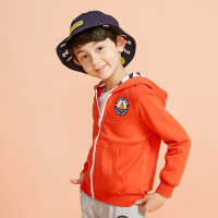 【2件2.5折价：45】moomoo童装男童连帽外套新款春秋装韩版纯棉中大儿童上衣