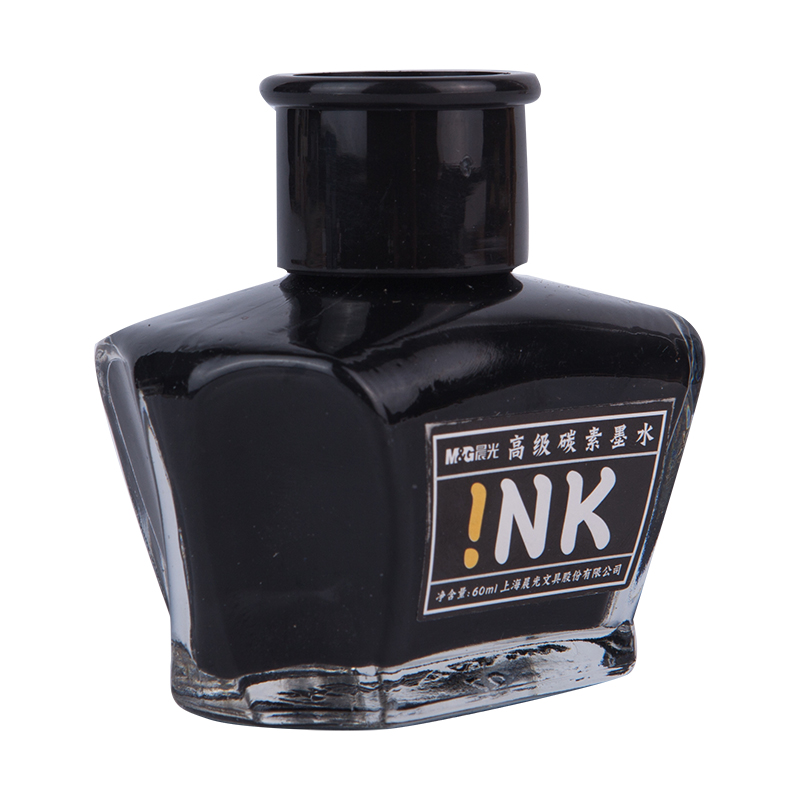 晨光高级碳素墨水AICW9001黑60ml 5支装高清大图