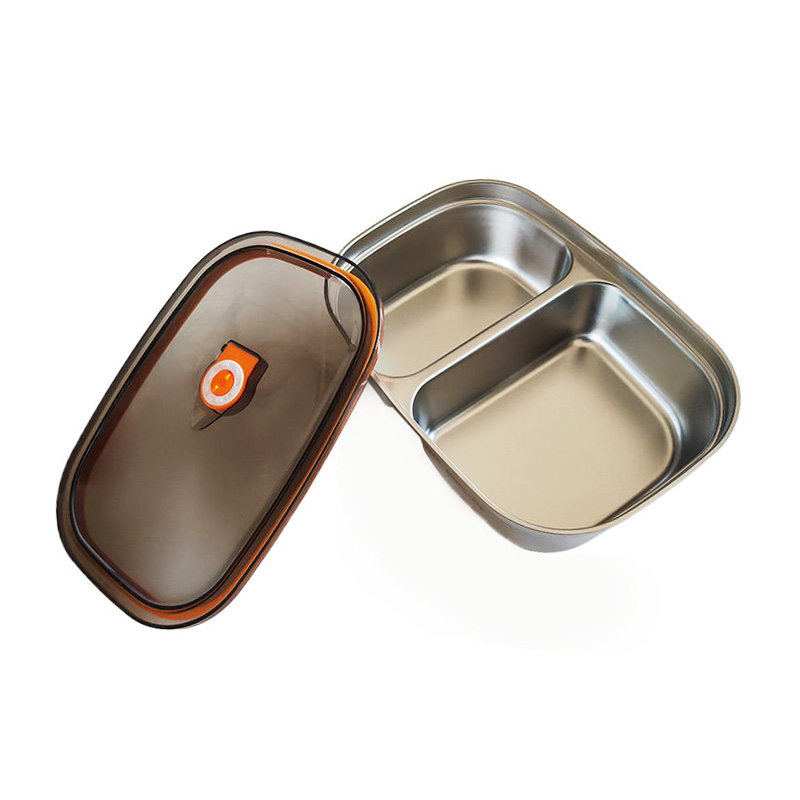 兰雅昀 316不锈钢带盖密封防漏便当盒 21.5x15x6.5cm 个高清大图