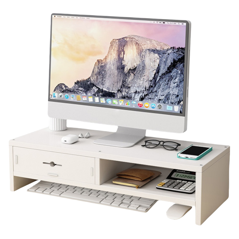 珂洋 电脑增高架 双层隔断(1抽屉) 个高清大图