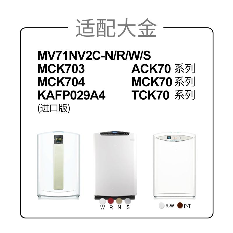 适配大金空气净化器滤芯MC71NV2C系列滤网[1片装]高清大图