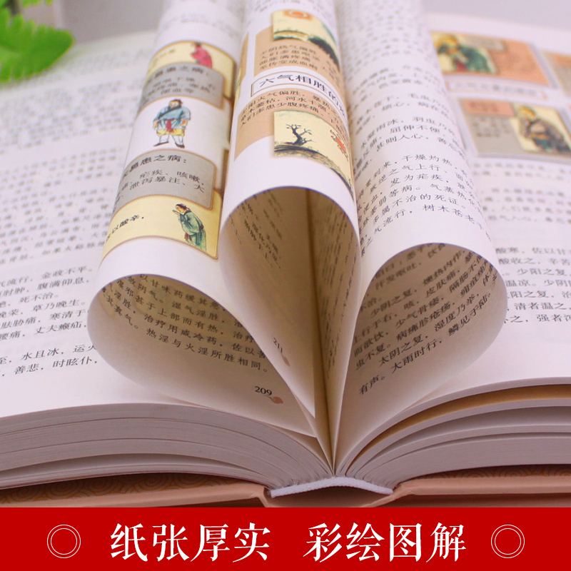 [正版]2册本草纲目李时珍 原著彩图版黄帝内经全集白话版儿童版少儿全本图典图解皇帝内经全套素问养生集注中医中药书籍大全