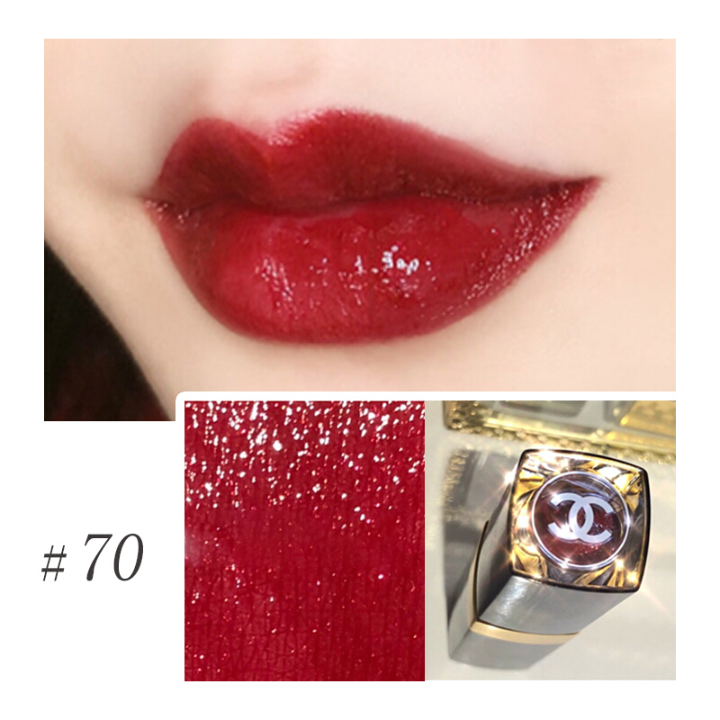 送玫瑰礼盒香奈儿口红cocoflash新款闪亮唇膏70号抖音推荐coco70号显