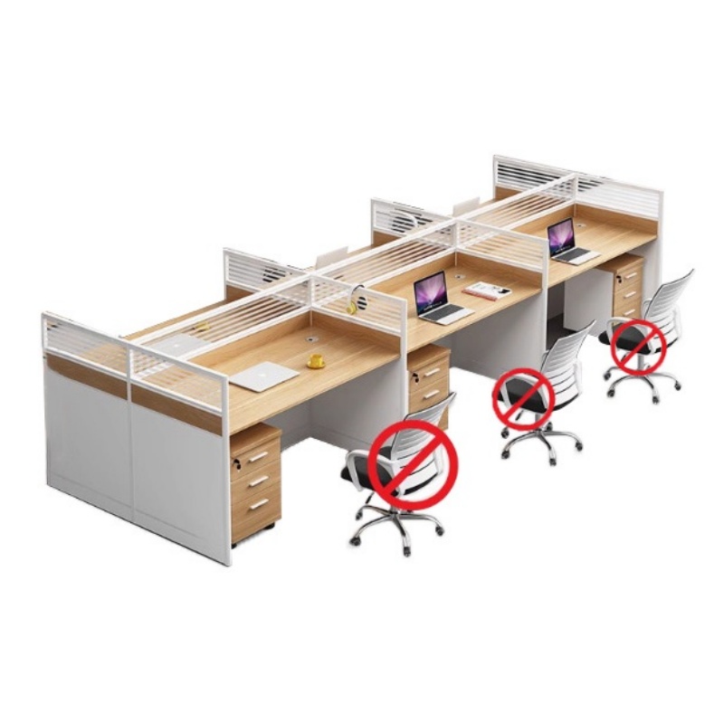 指臣 屏风办公桌含柜360*120*110cm张高清大图