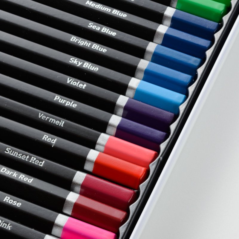 DERWENT Academy Watercolour Pencils 36 得韵 Academy水彩笔36色铁盒套装