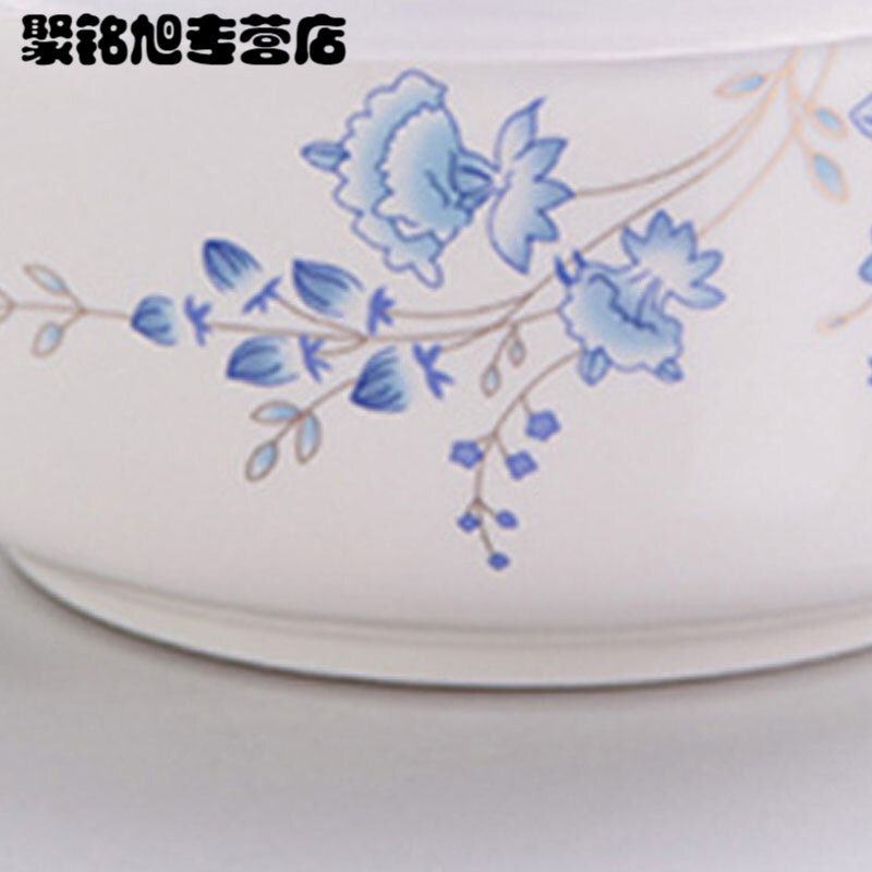 可爱便当盒陶瓷带盖保鲜碗创意家简约家居生活日用大号骨瓷微波炉饭盒大碗学生泡面碗碗具