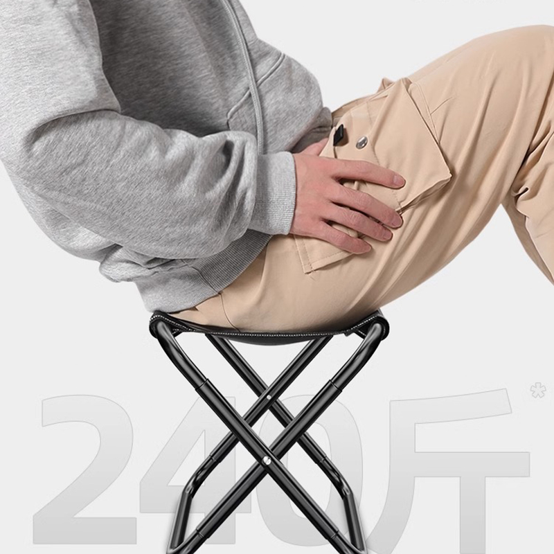 户外折叠桌椅便携式蛋卷桌野餐桌子 [半折叠款]黑色特大号高清大图