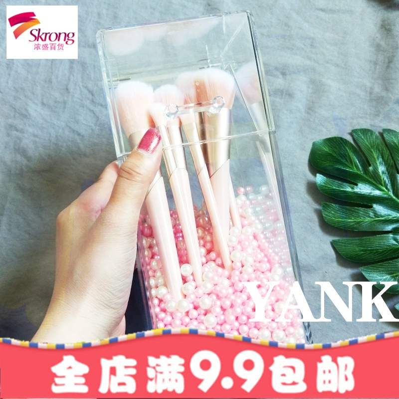 网红亚克力精品防尘美妆化妆刷收纳筒刷具刷子化妆刷桶收纳盒家用
