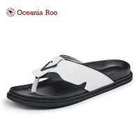 大洋洲.袋鼠(OCEANIA ROO)2018新款防滑人字拖外穿室内居家用浴室拖鞋男士
