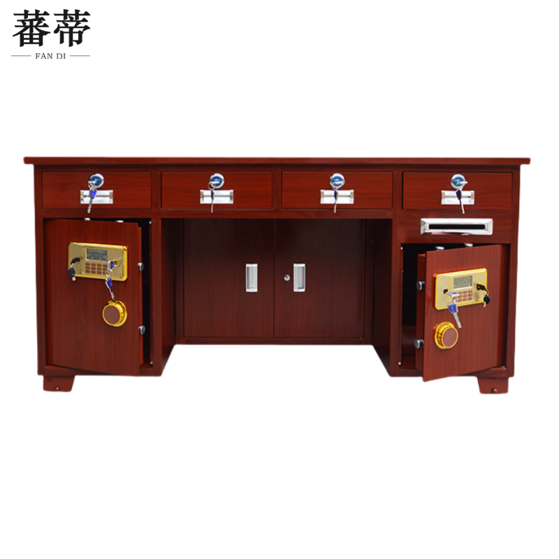 蕃蒂电子保险桌 1.6米双柜张高清大图
