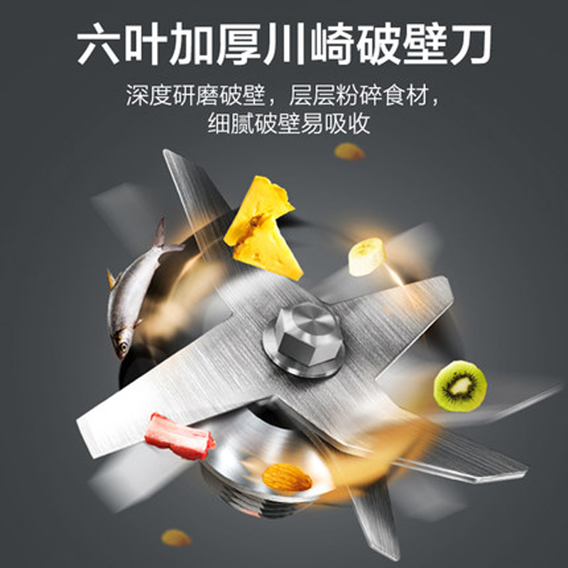 苏泊尔(SUPOR)温养破壁料理机SP601 新款家用多功能智能预约显示功能自动清洗加热榨汁辅食豆浆机绞肉机搅拌机研磨