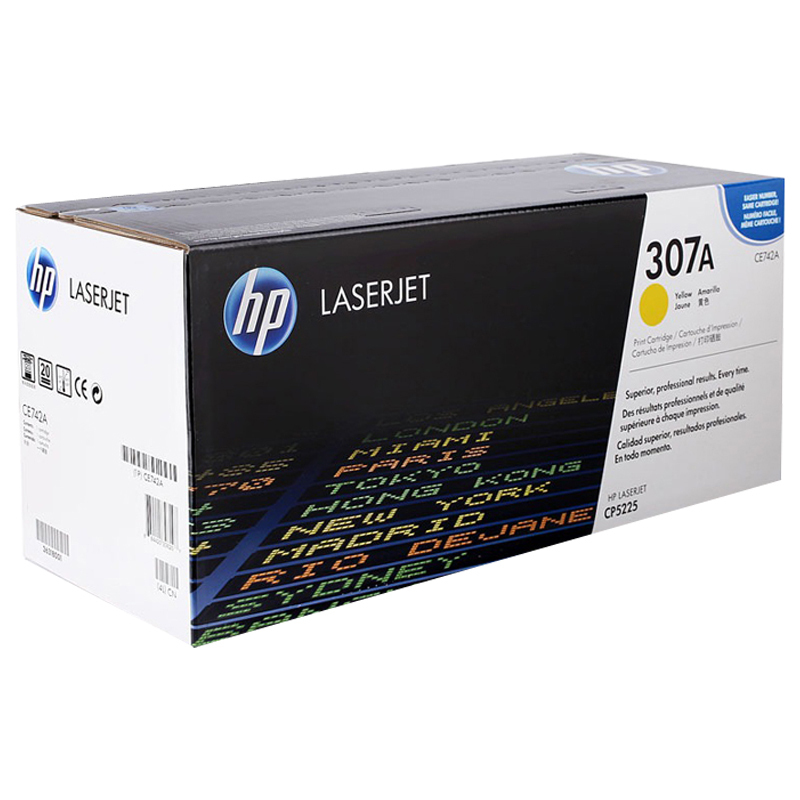 惠普(HP) CE742A 307A彩色硒鼓粉盒 黄色 适用 HP LaserJet CP5220