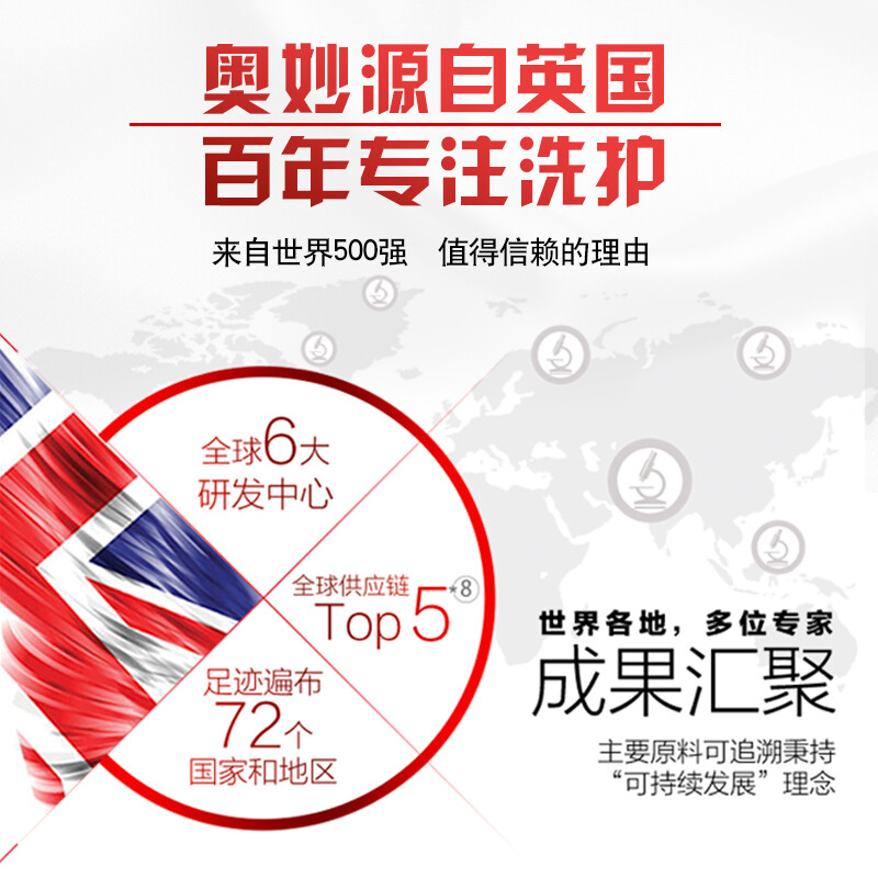 奥妙白漂液改善白衣发黄 漂渍液漂白剂 清洁下水道/地板家具厨房浴室霉斑 含氯除菌680G高清大图