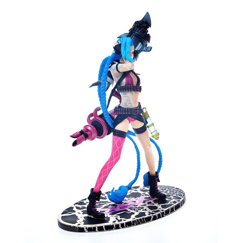 游戏手办金克斯暴走萝莉lol汽车摆件优质写实版金克丝均码