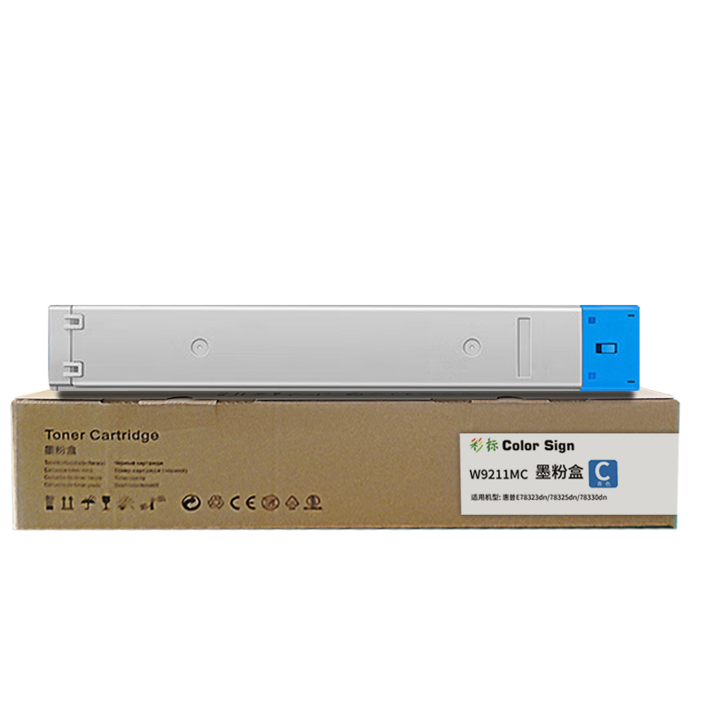 彩标 W9211MC 约28000页 适用惠普E78323dn/78325dn/78330dn 墨粉盒(单位:只)青色高清大图