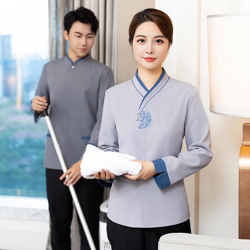 天鸣 长袖5133款保洁服 工作服 L-6XL 套高清大图