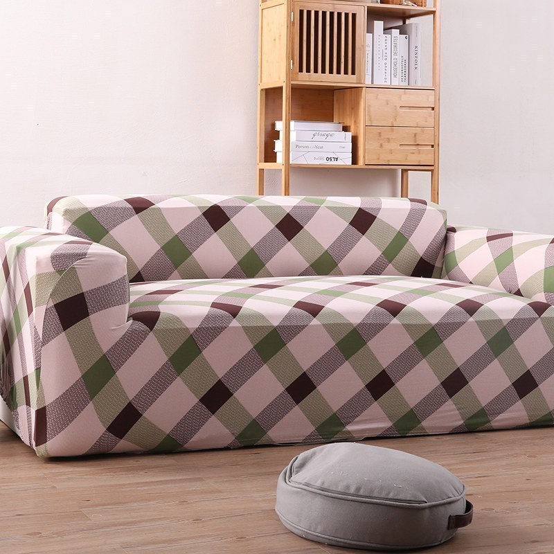 沙发套罩全包萬能套弹力通用型防滑懒人沙发罩皮沙发垫巾全盖 时尚人生 M号【一般适145-185cm】(尺寸可以咨询客服)