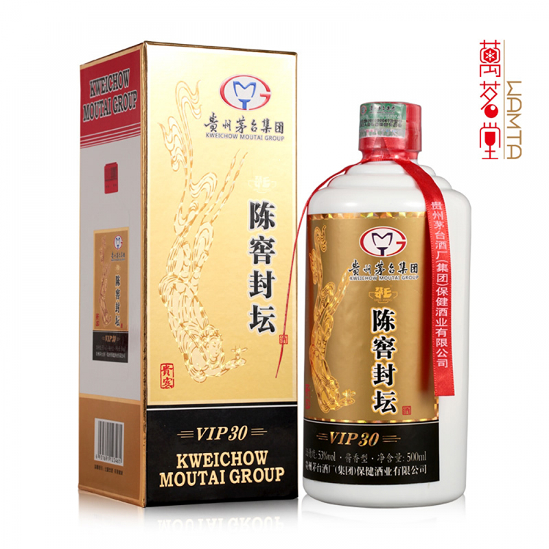 贵州茅台酒厂(集团)保健酒业有限公司出品陈窖封坛贵宾酒酱香型