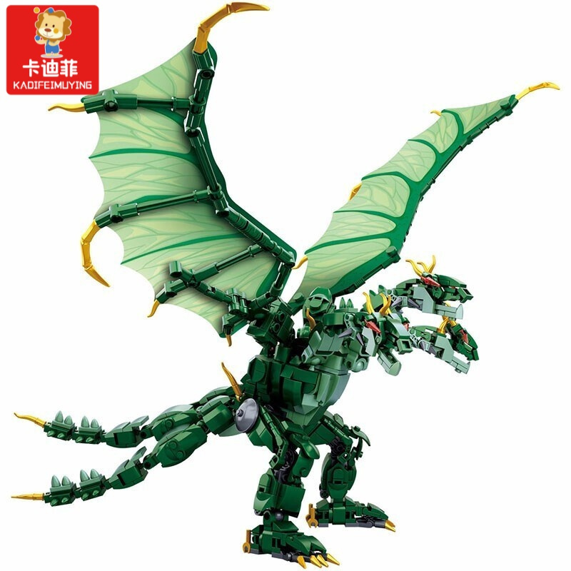 精品特卖哥斯拉2拼图巨型怪兽恐龙基多拉积木力兼容乐高拼装玩具男孩