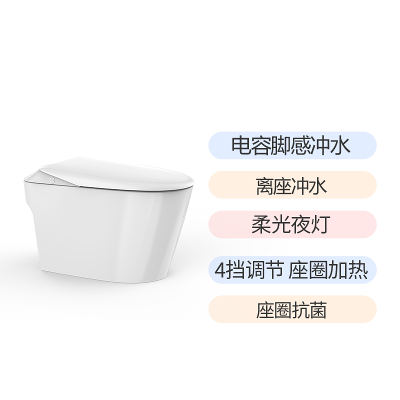 金牌卫浴GOLD R30Q脚感冲水 轻智能马桶 KA (含安装)RF3300Q高清大图