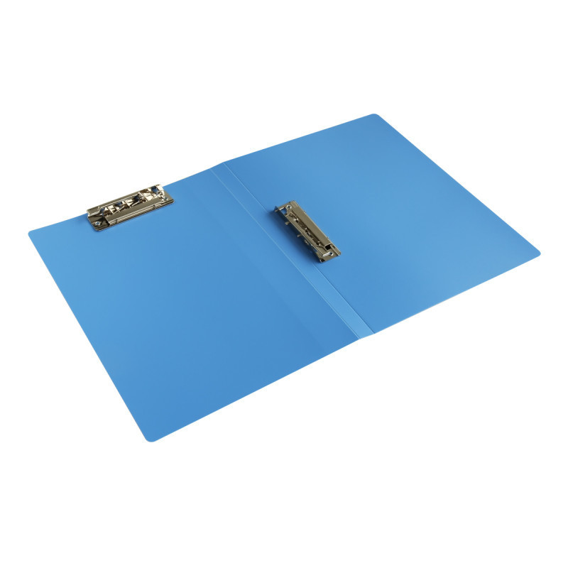 得力(deli) DF 5302 轻便商务文件夹 A4双强力夹 资料夹 蓝色