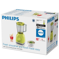 飞利浦(Philips)HR2100/40 家用多功能果汁搅拌机小型多档电动料理机台式1.5L辅食 橙黄色
