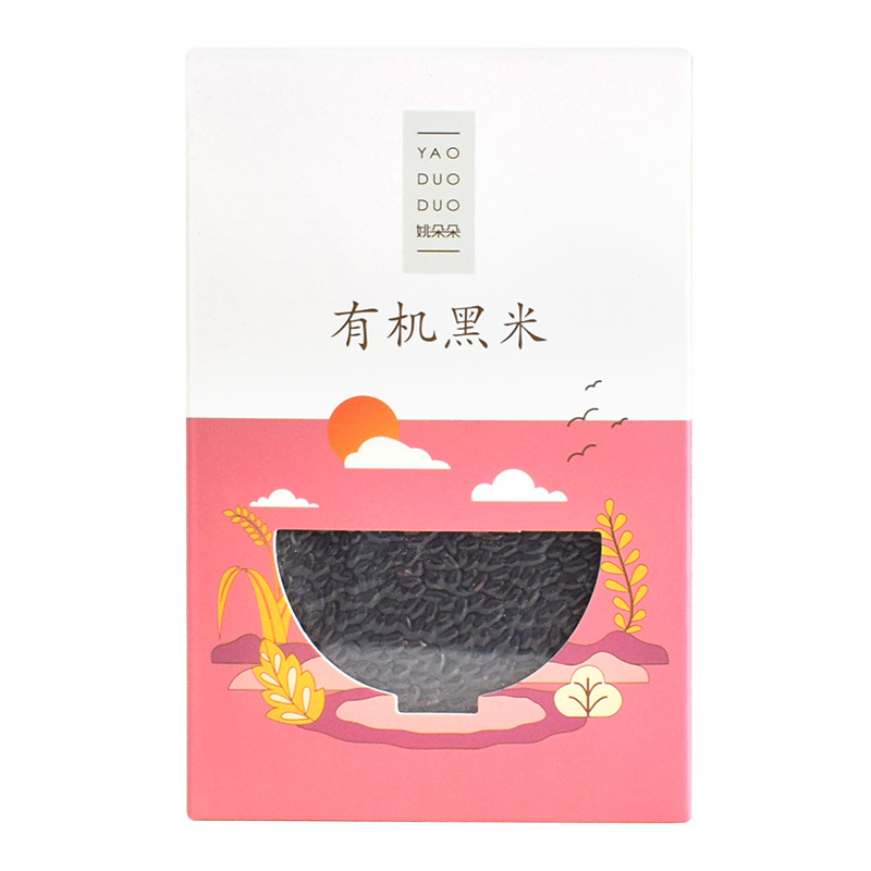 姚朵朵 有机黑米400g无添加 无染色 精选杂粮粥有机黑大米原料