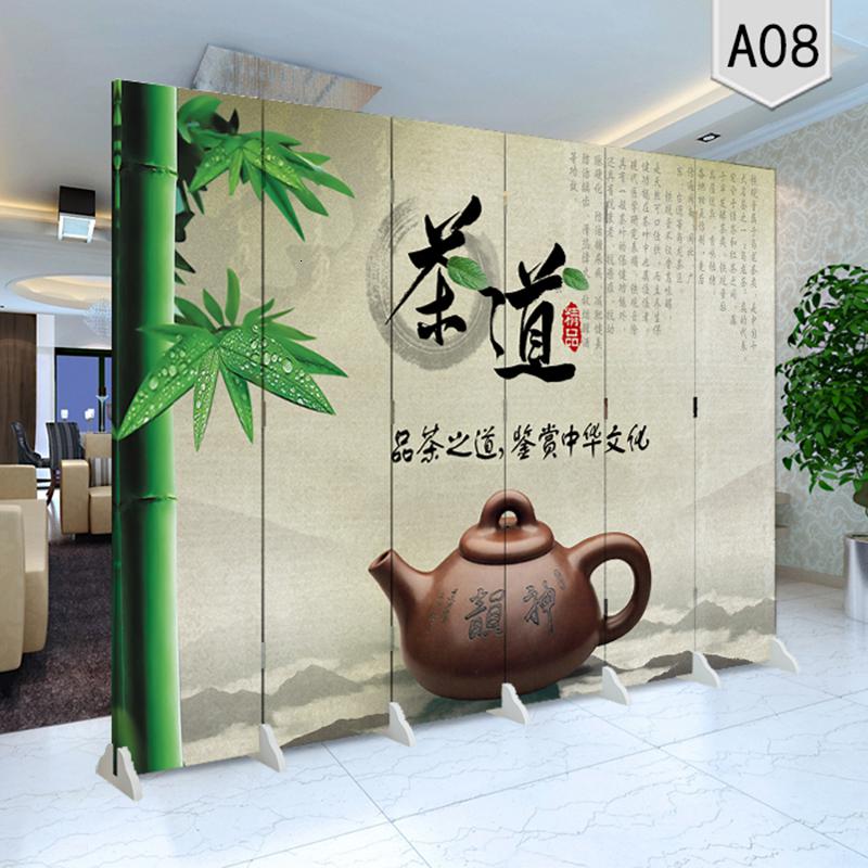 BONJEAN屏风隔断时尚玄关客厅办公卧室家用折叠现代简约移动折屏茶馆茶道高清大图