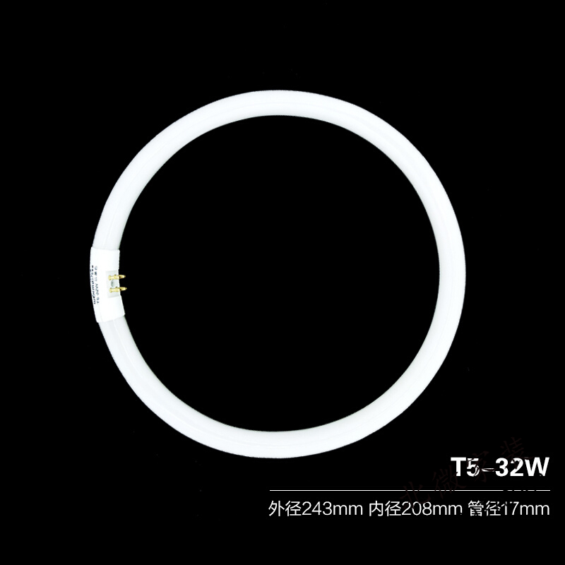 环形灯管家用t5t6圆形吸顶灯管四针三基色白光22W32W40W55W节能灯环形灯管T5-22W(白光)21-30W
