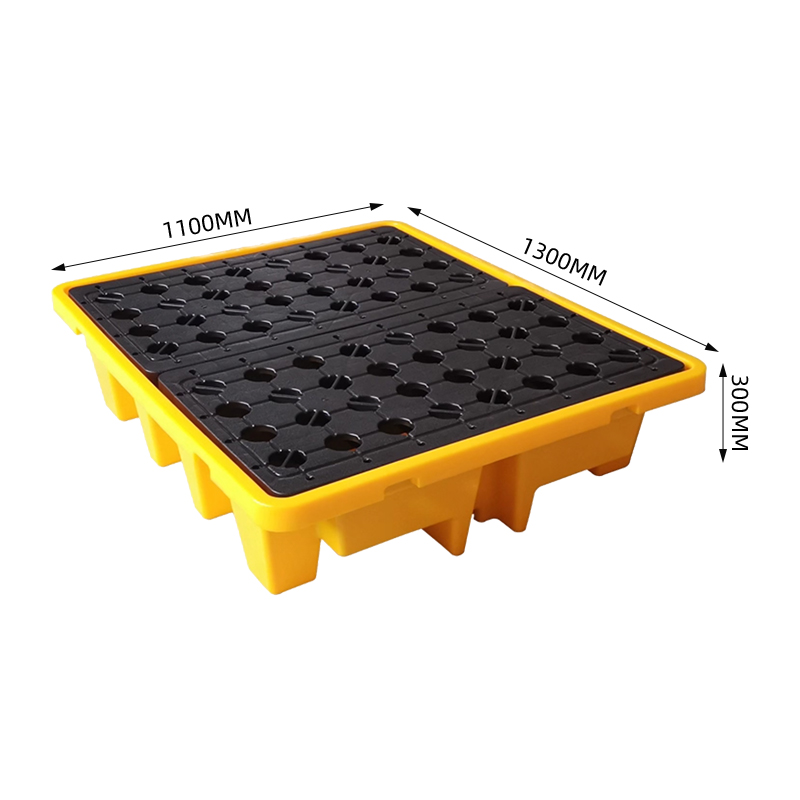 臻远ZY-TP-10防泄漏塑料托盘防渗漏托盘防潮货物托盘 吨桶托盘款高清大图