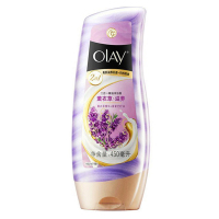 玉兰油(OLAY)薰衣草滋养二合一精油沐浴霜沐浴露450ml 泡澡 宝洁出品