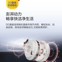 惠而浦(Whirlpool) 9公斤直驱变频洗衣机全自动波轮洗衣机 仿手洗 桶清洁 活水漂洗WVD901301G