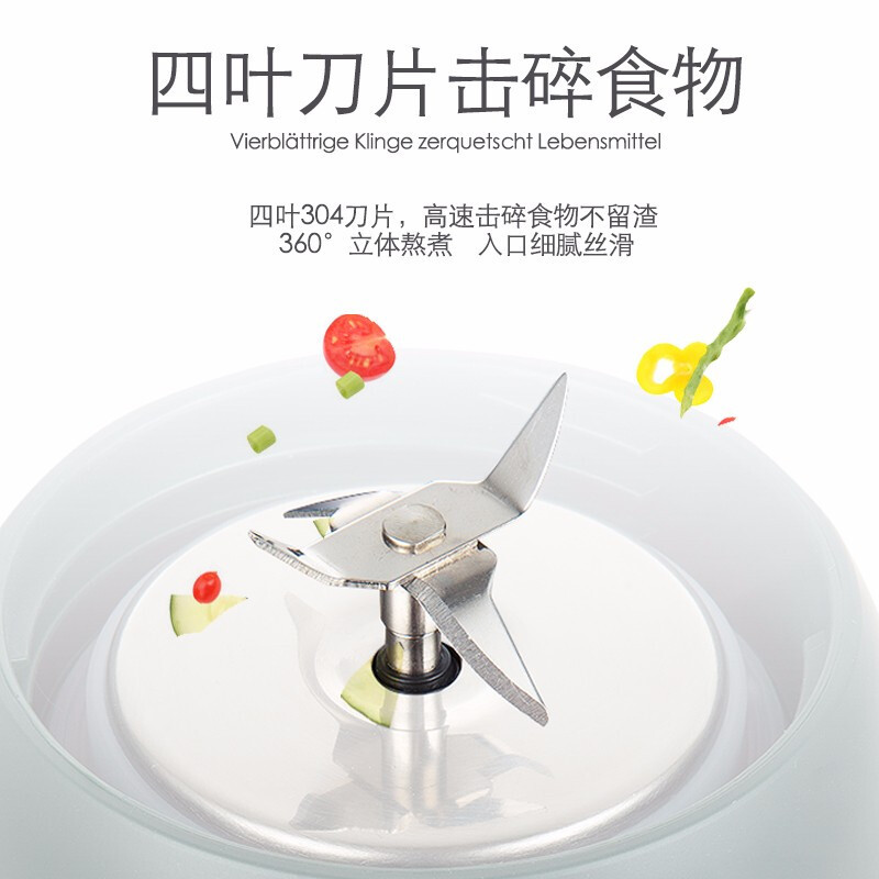 海牌 迷你豆浆机全自动迷你破壁机250ml静音免滤榨汁机HP-DM08C墨绿色
