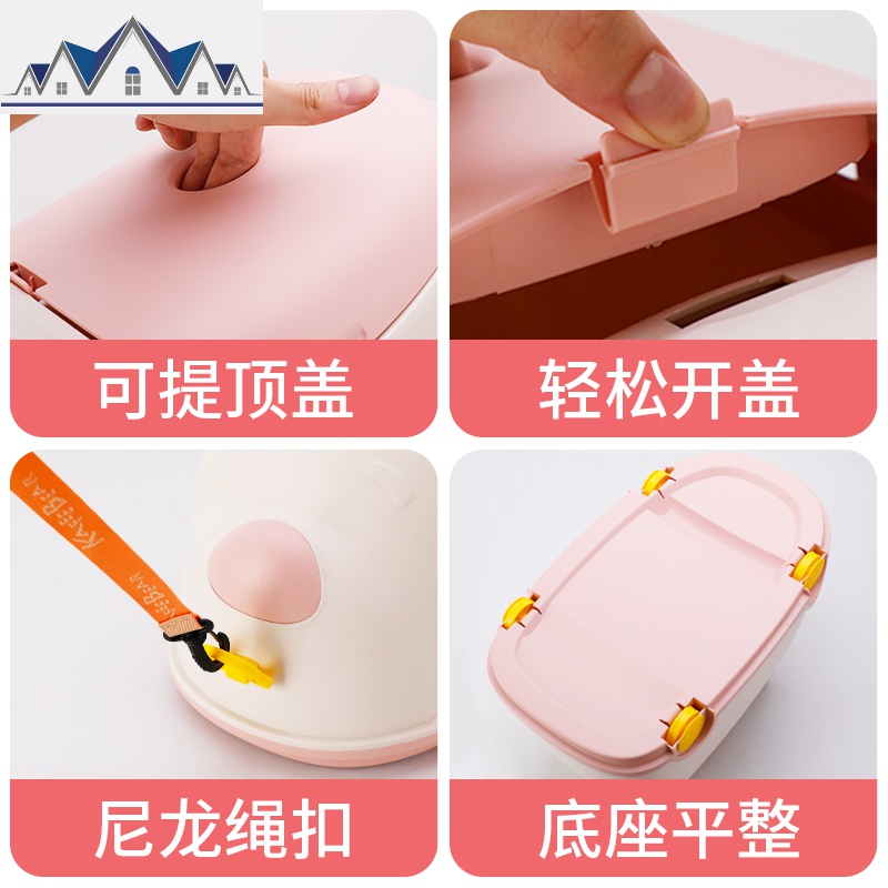 卡通可爱儿童玩具收纳箱小孩杂物整理箱零食收纳盒储物箱带滑轮 三维工匠高清大图