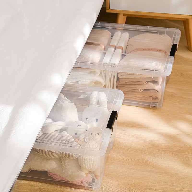 空間専門家(SPACEXPERT) 衣物收纳箱塑料整理箱20L透明 经典箱不带轮高清大图