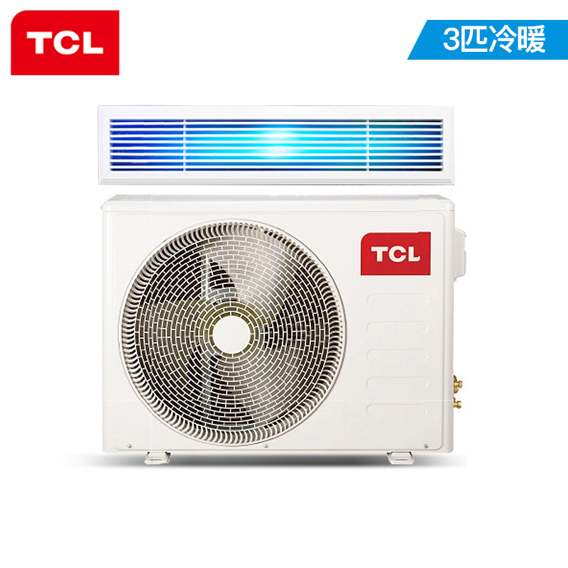 TCL中央空调 3匹风管机 一拖一嵌入式卡机 冷暖 适用30-40㎡ KFRD-72F5W/Y-E