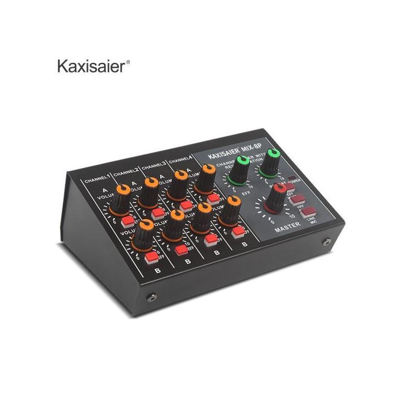 mix-8s混响器8路混音器迷你调音台小型乐器话筒扩展器