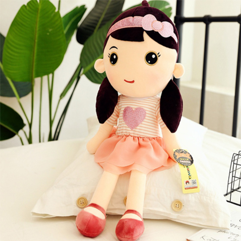 2020热卖新年馨儿布娃娃小女孩洋娃娃宝宝睡觉安抚抱枕毛绒玩具女