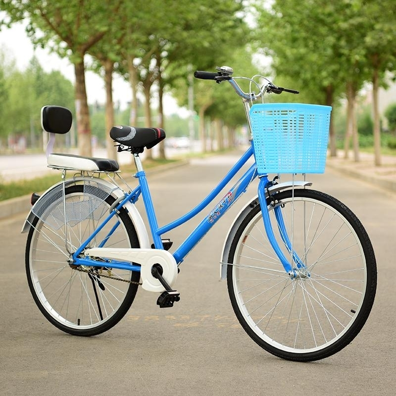 自行车男女式24寸26寸女士公主轻便休闲成人复古城市学生脚踏车